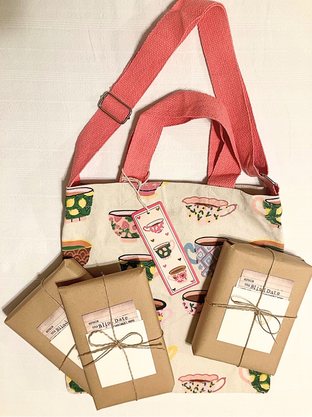 📚 Blind Date With A Book Bundle: 3 Cozy, Comfort Romances + Teacup Tote